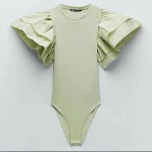 Zara Bell Sleeve Bodysuit